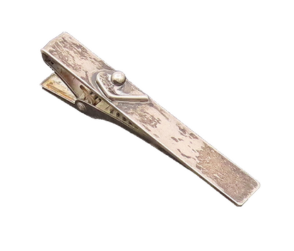 KREISLER 925 Silver  Vintage 3D Carved Hokey Stick & Ball Tie Pin  TR3487
