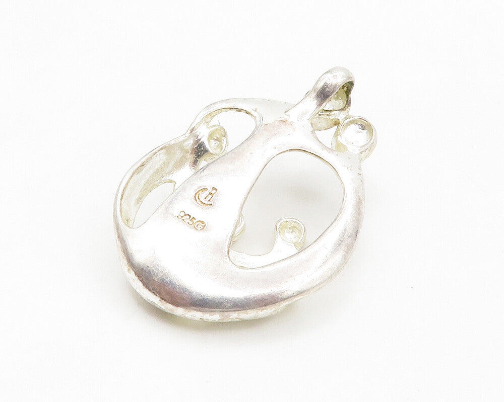 CAROLYN POLLACK RELIOS 925 Silver  Vintage Modernist Family Pendant  PT10901