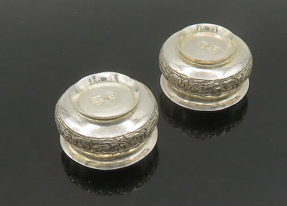 MIDDLE EAST 925 Sterling Silver  Vintage 2 Pcs Petite Trinket Bowls  TR3215