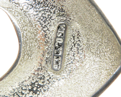 ESPO SIG 925 Sterling Silver  Vintage Shiny Love Heart Dome Pendant  PT14396