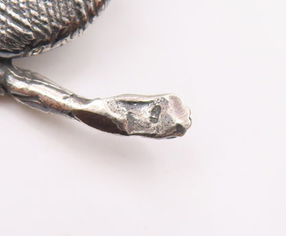 925 Sterling Silver Vintage Frilled Neck Lizard Animal Motif Pendant PT18160