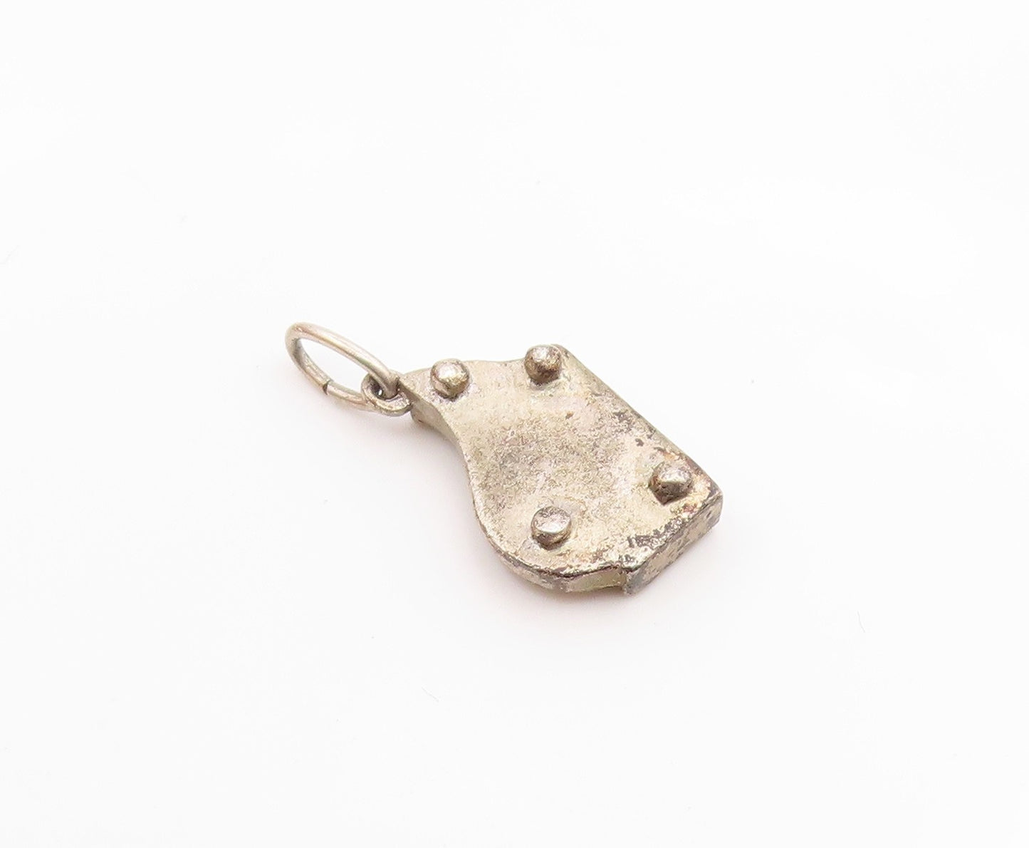 925 Sterling Silver Vintage Petite String Instrument Pendant  PT18725