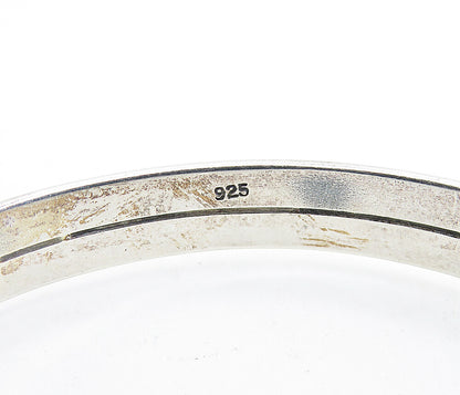 925 Sterling Silver  Vintage Oxidized Tied Knot Detail Cuff Bracelet  BT2334