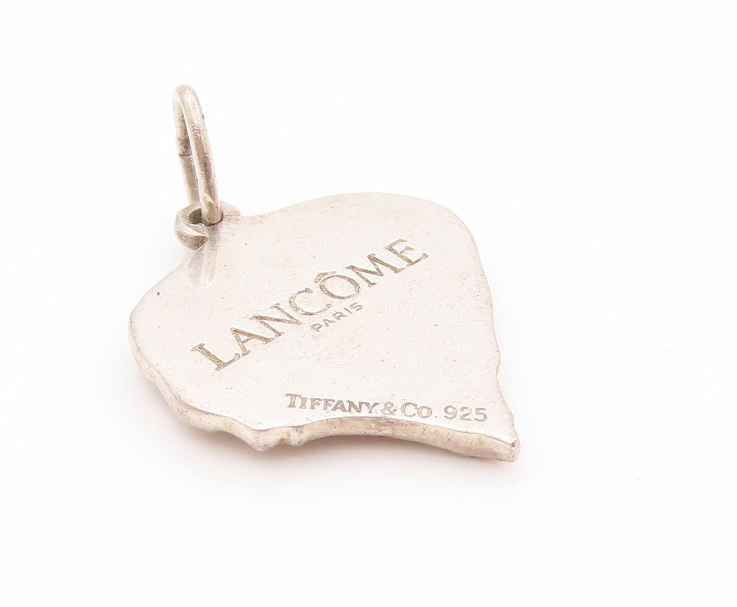 925 Sterling Silver Vintage Pendant TIFFANY & CO. Lancôme Leaf Cutout  PT24140