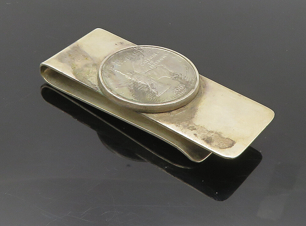 925 Sterling Silver  Vintage Coin United States Coin Money Clip  TR1519