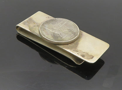 925 Sterling Silver  Vintage Coin United States Coin Money Clip  TR1519