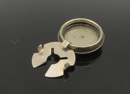 SOUTHWESTERN 925 Sterling Silver Vintage Shiny Etched Button Cover TR3127