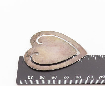 TIFFANY & CO. 925 Sterling Silver Vintage Cutout Spade Border Bookmark  TR3670