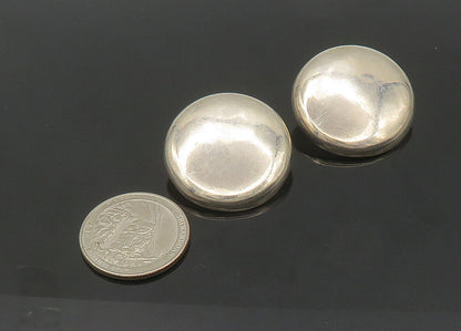 MEXICO 925 Silver  Vintage Shiny Minimalist Non Pierce Drop Earrings  EG10513