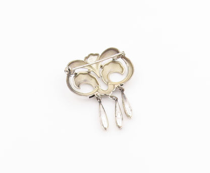 KORDES LICHTENFELS GERMANY 925 Silver  Vintage Multi Spiral Brooch Pin  BP9663