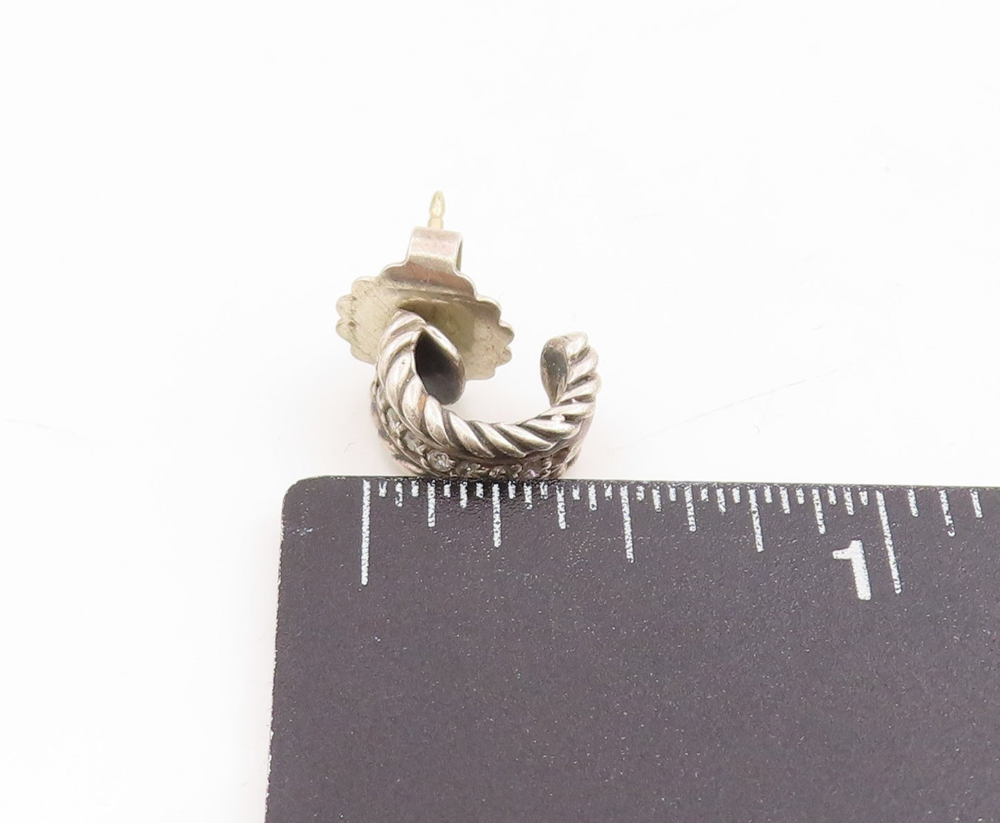 925 Sterling Silver Vintage Earrings DAVID YURMAN Gemstone Single Lot  EG14305