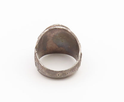 925 Sterling Silver Vintage Ring CZ Fairleigh Dickinson Class  Sz 9.5  RG36800