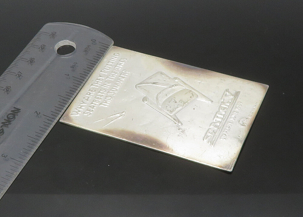 925 Sterling Silver  Vintage Star Trek 1989 Collection Card  TR3084