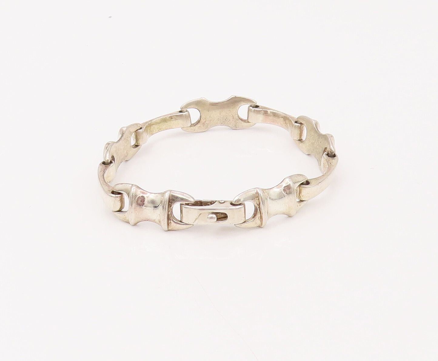 925 Sterling Silver Vintage Wrench & Rod Alternate link Bracelet  BT9853