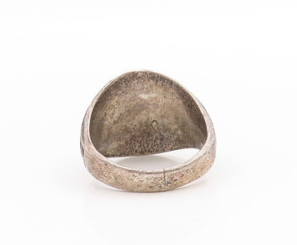 925 Sterling Silver Vintage Ring Sapphire 1969 St. James School Sz 10.5 RG33458