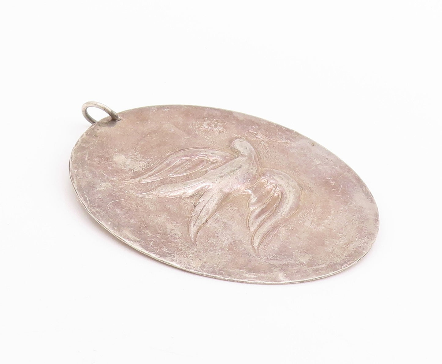 925 Sterling Silver Vintage Pendant 1971 TOWLE Antique Bird Of Peace  PT24709