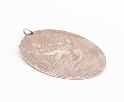925 Sterling Silver Vintage Pendant 1971 TOWLE Antique Bird Of Peace  PT24709