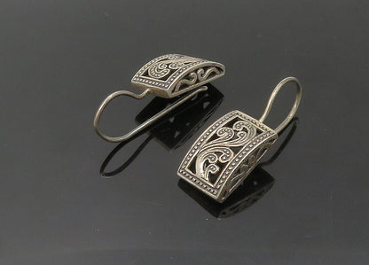 SILPADA 925 Sterling Silver  Vintage Dark Tone Swirl Drop Earrings  EG10730