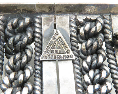 AYB MEXICO 925 Sterling Silver  Vintage Double Rope Twist Brooch Pin  BP7682