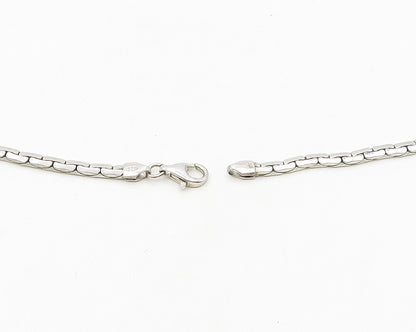 925 Sterling Silver  Vintage Shiny Textured Snake Chain Necklace  NE3038
