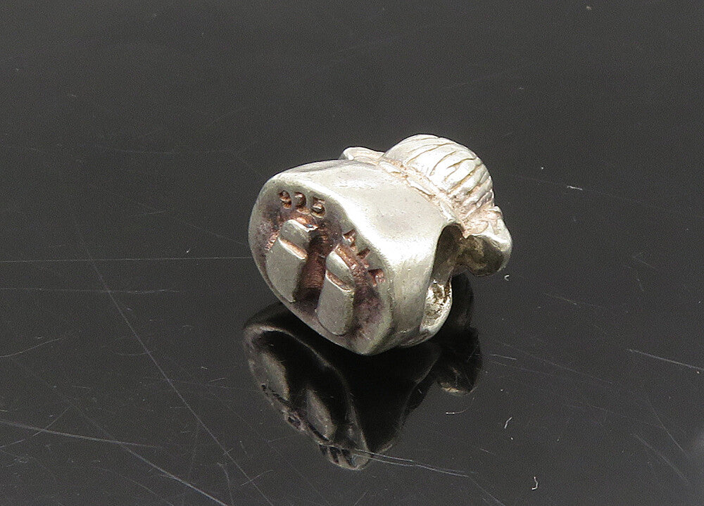PANDORA 925 Silver  Vintage Little Girl With Pigtails Slide Pendant  PT18148