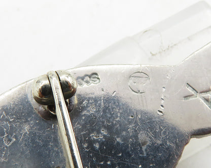 925 Sterling Silver Vintage Children Of Lir Brooch Pin  BP7060