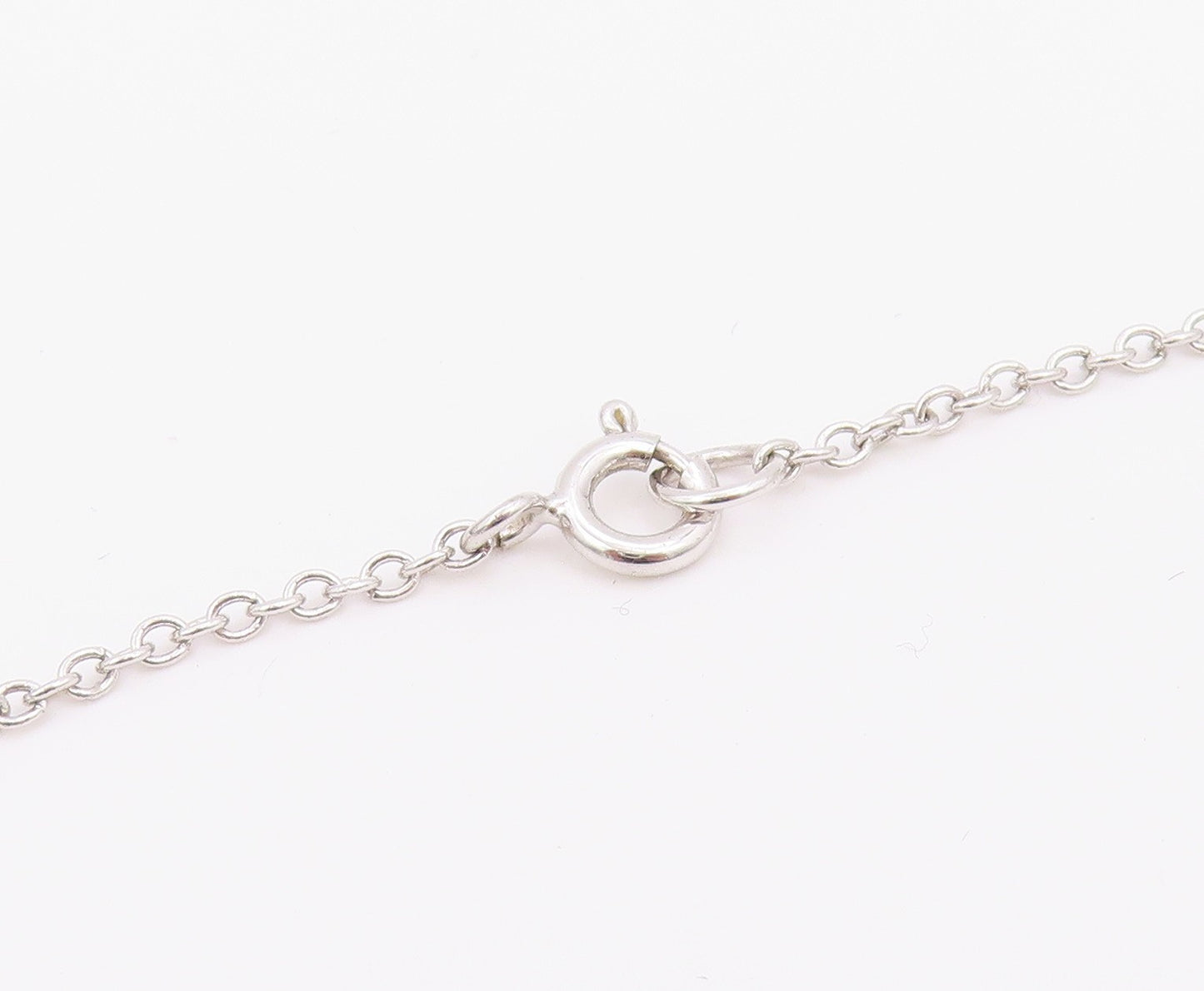 925 Sterling Silver  Vintage Cubic Zirconia Tree Of Life Chain Necklace NE3420