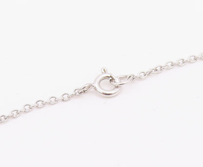 925 Sterling Silver  Vintage Cubic Zirconia Tree Of Life Chain Necklace NE3420