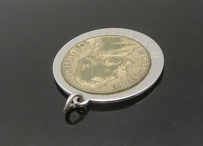 925 Sterling Silver  Vintage United States Nickel Coin Pendant  PT18176
