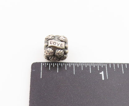 925 Sterling Silver Vintage Pendant PANDORA  Love & Family Faces Bead  PT26620