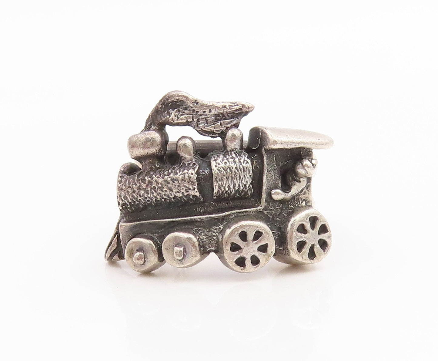 925 Sterling Silver Vintage Ring MEXICO Locomotive Engine Band  Sz 6  RG35584