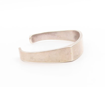 925 Sterling Silver Vintage Bracelet EUROPE Minimalist Polished Cuff  BT11365