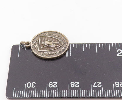 925 Sterling Silver Vintage Pendant Massachusetts Mass State Seal Charm PT25506
