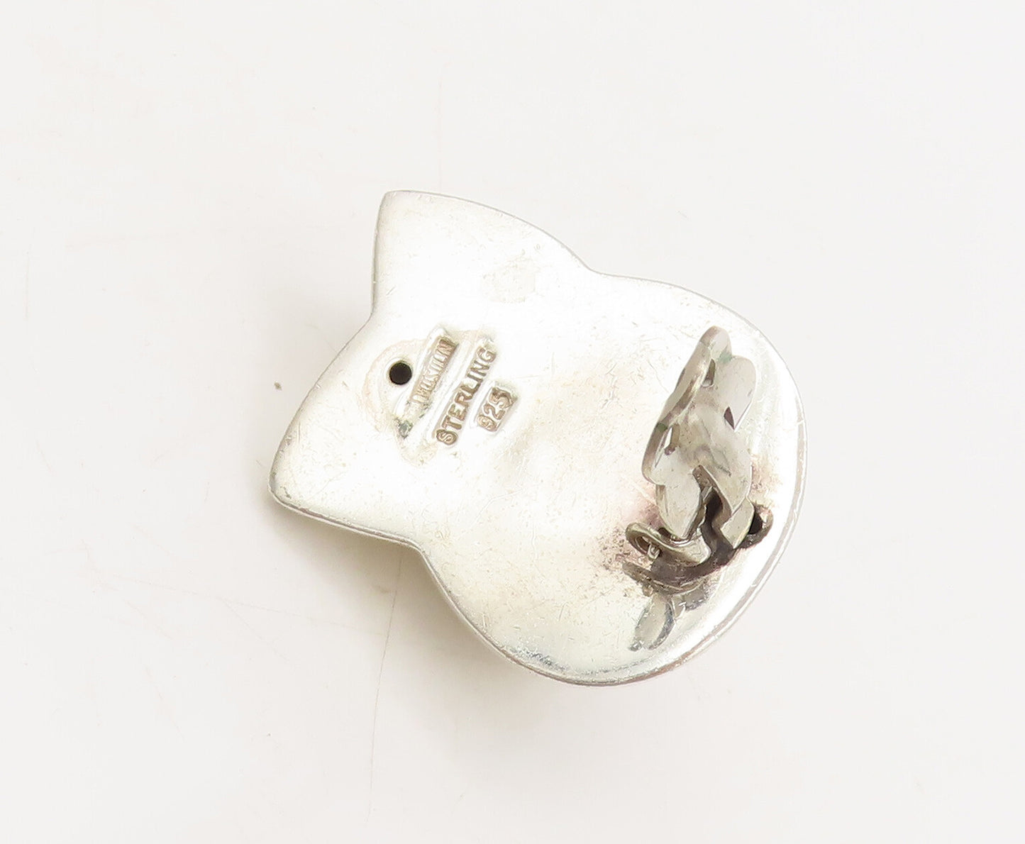 PARTICIA VON MUSULIN 925 Silver  Vintage Modernist Clip Back Earrings  EG12682