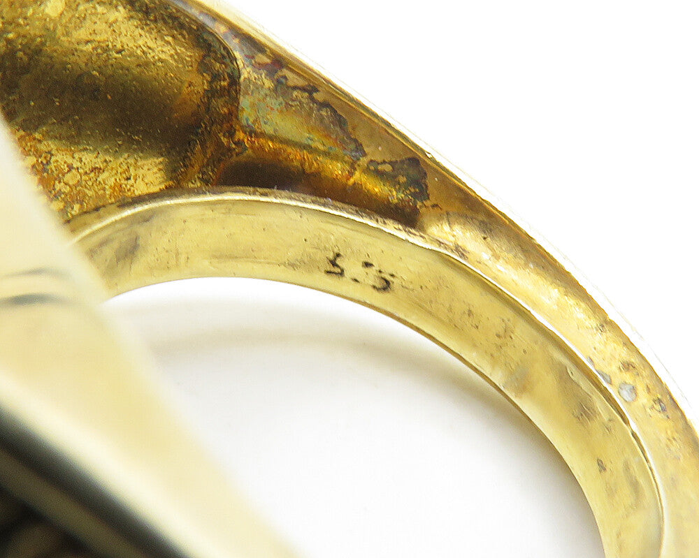 925 Silver  Vintage Cubic Zirconia Prayer Hands Cocktail Ring Sz 6  RG18713