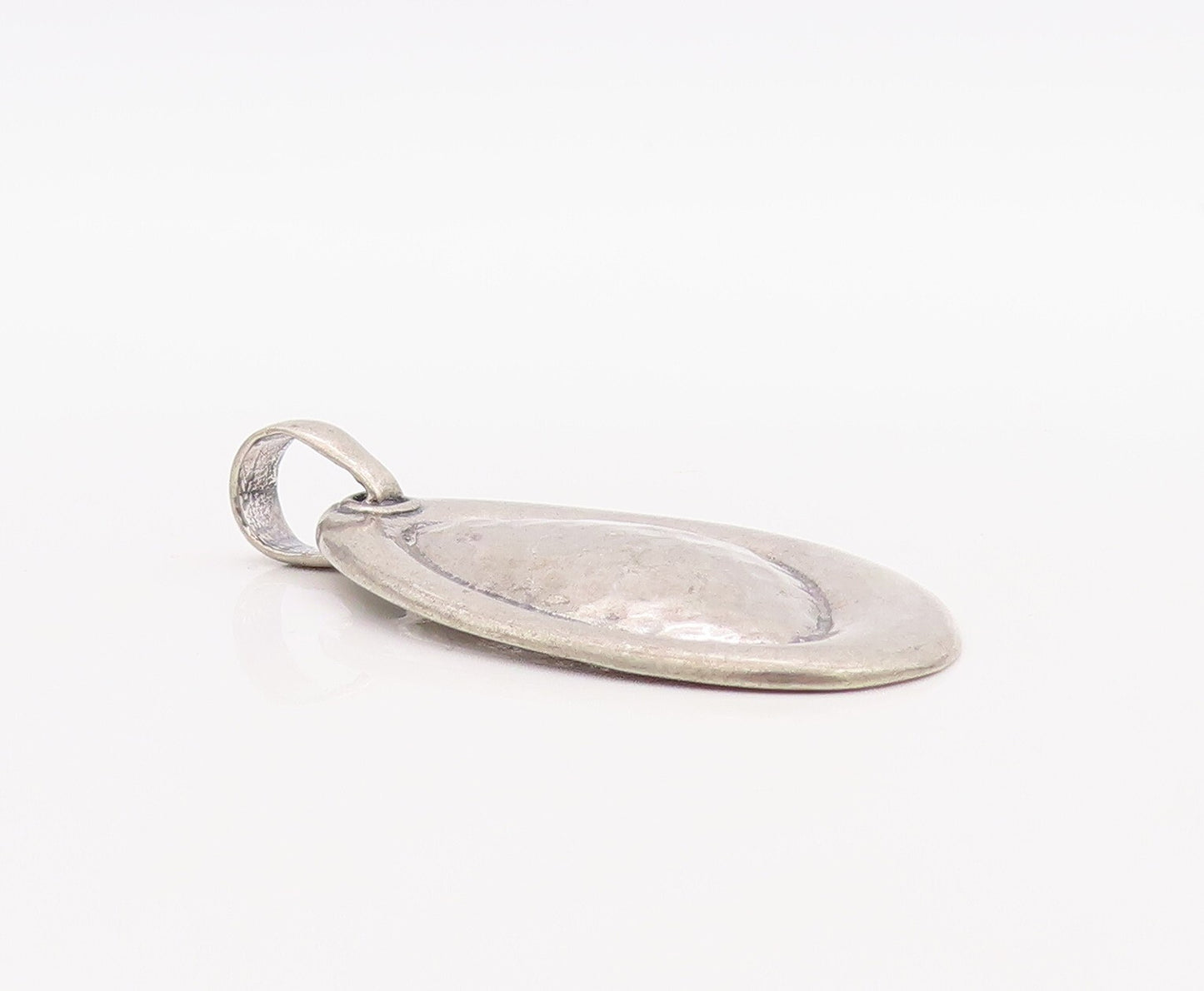 925 Sterling Silver Vintage Pendant SILPADA Amorphas Egg Shape Design  PT23491