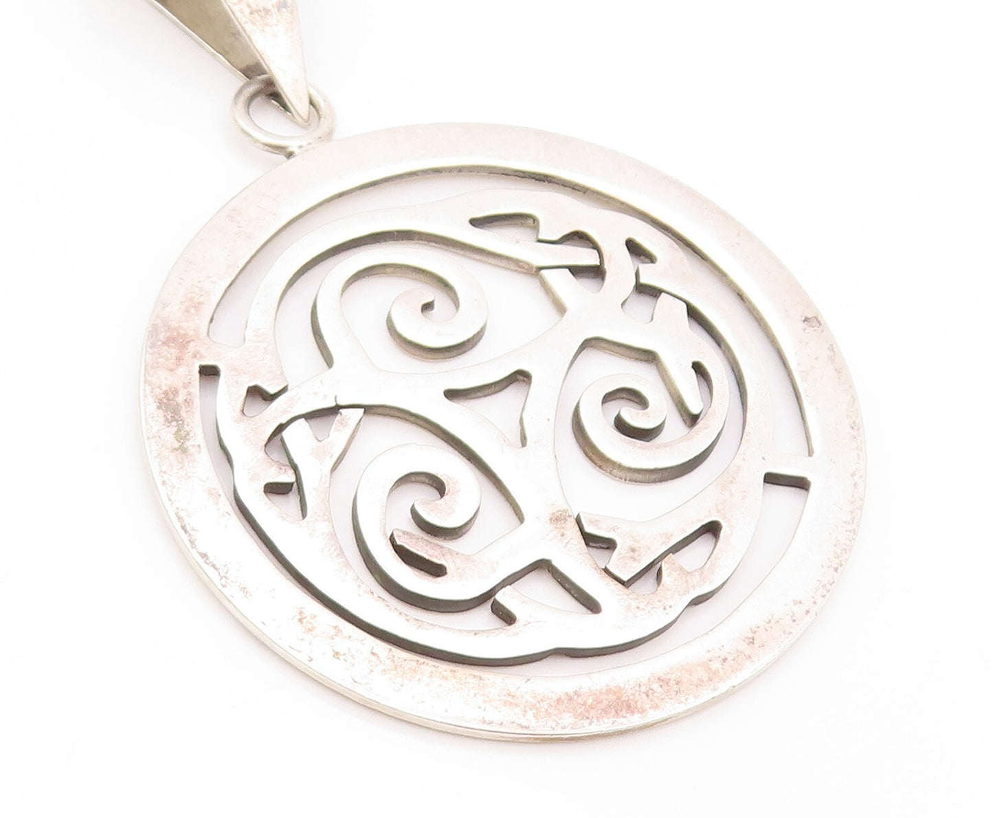 925 Sterling Silver Vintage Pendant SILPADA Celtic Design Cutout  PT23936