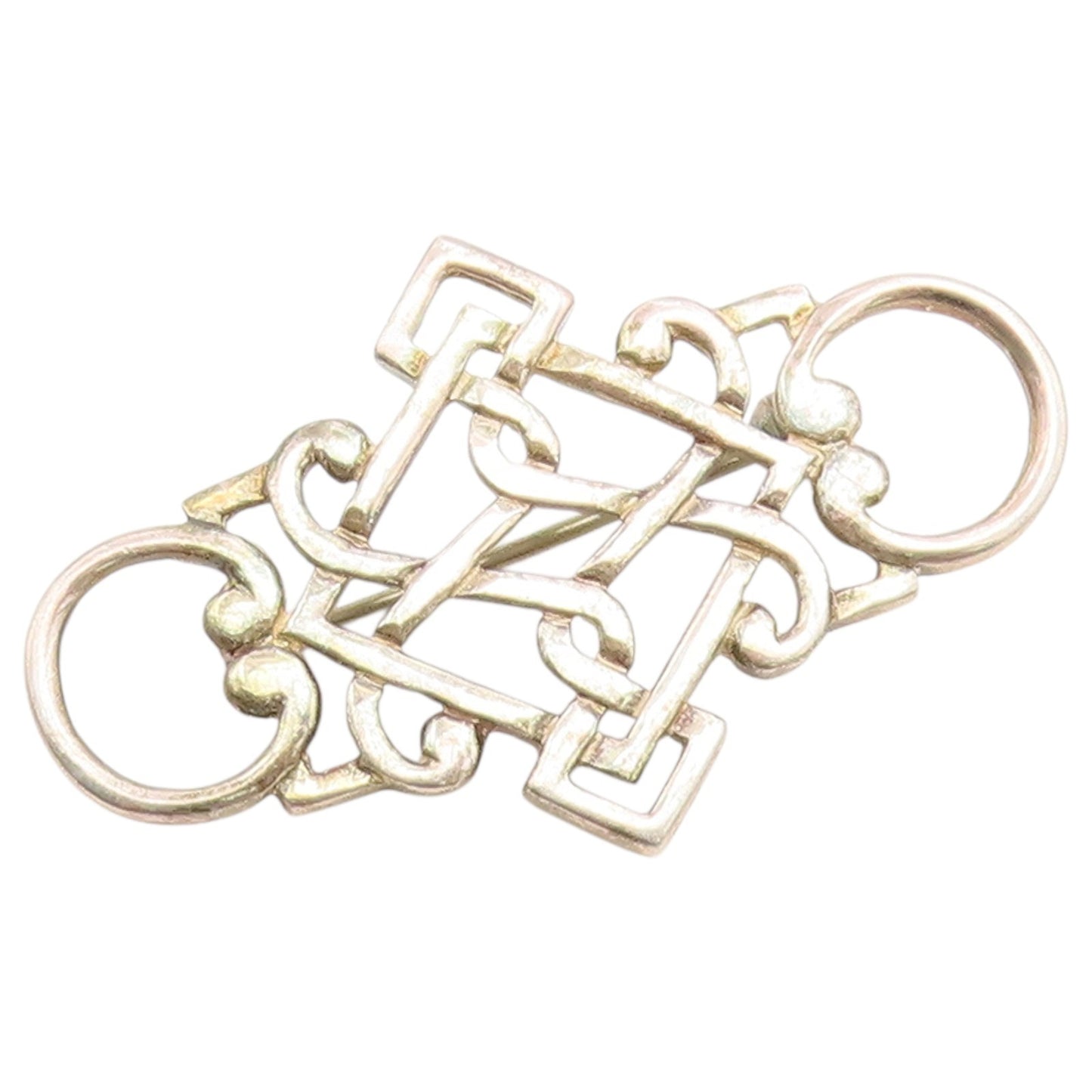 925 Sterling Silver Vintage Brooch Pin Classic Celtic Eternity Knotwork  BP12660