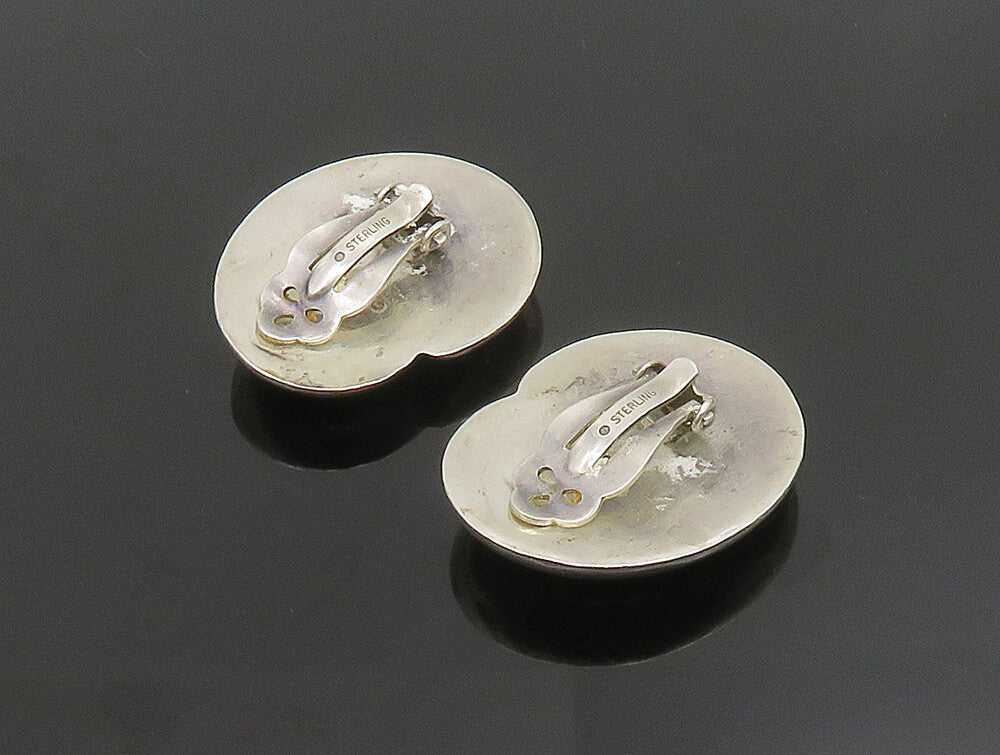 BAYANIHAN 925 Silver  Vintage Hollow Swirl Non Pierced Earrings  EG11694