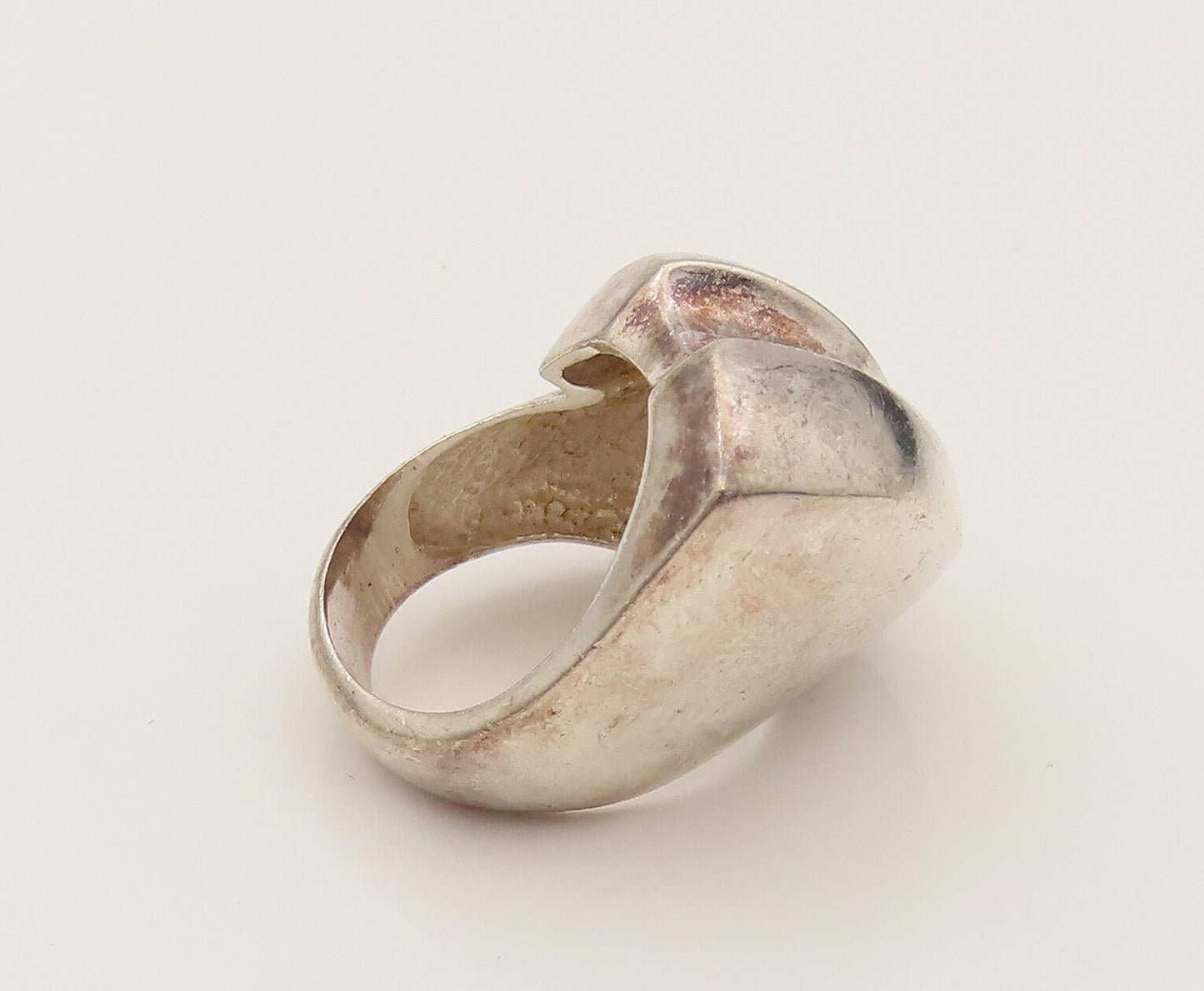 CHARLES KRYPELL 925 Silver  Vintage Scalloped Swirl Dome Ring Sz 6  RG26497