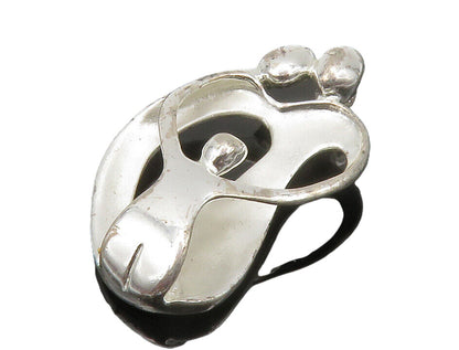 CAROLYN POLLACK RELIOS 925 Silver  Vintage Modernist Family Pendant  PT10393