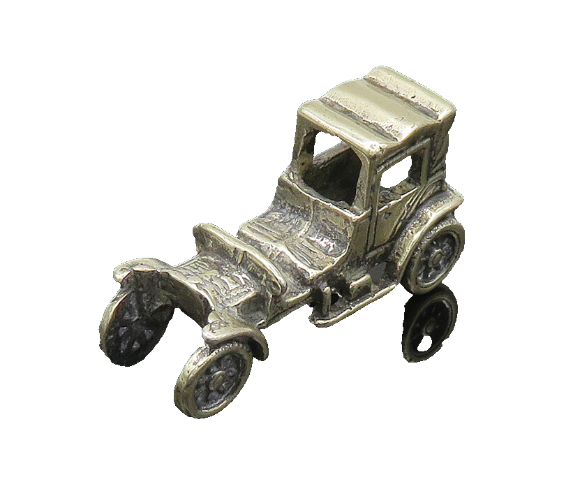 925 Sterling Silver  Vintage Shiny Old Fashioned Car Trinket  TR2806