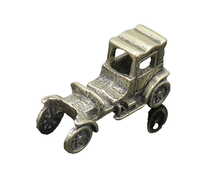 925 Sterling Silver  Vintage Shiny Old Fashioned Car Trinket  TR2806