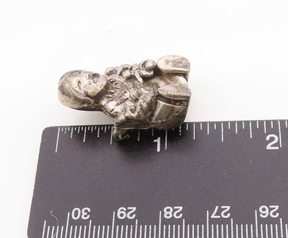 925 Sterling Silver Vintage Brooch Navajo Tribal Mother & Children BP11756