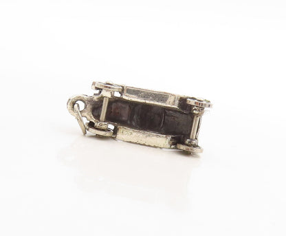 925 Sterling Silver Vintage Pendant Dark Tone Cutout Old Car Charm  PT23720