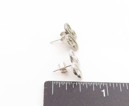 925 Sterling Silver Vintage Earrings OLIVIA Real Diamond Butterfly Stud  EG14150