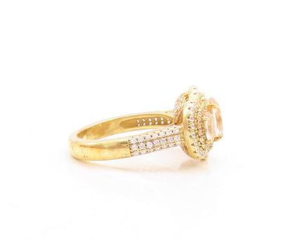 925 Sterling Silver Vintage Ring Gold Plated Designer 2 Tone CZ  Sz 7  RG30101