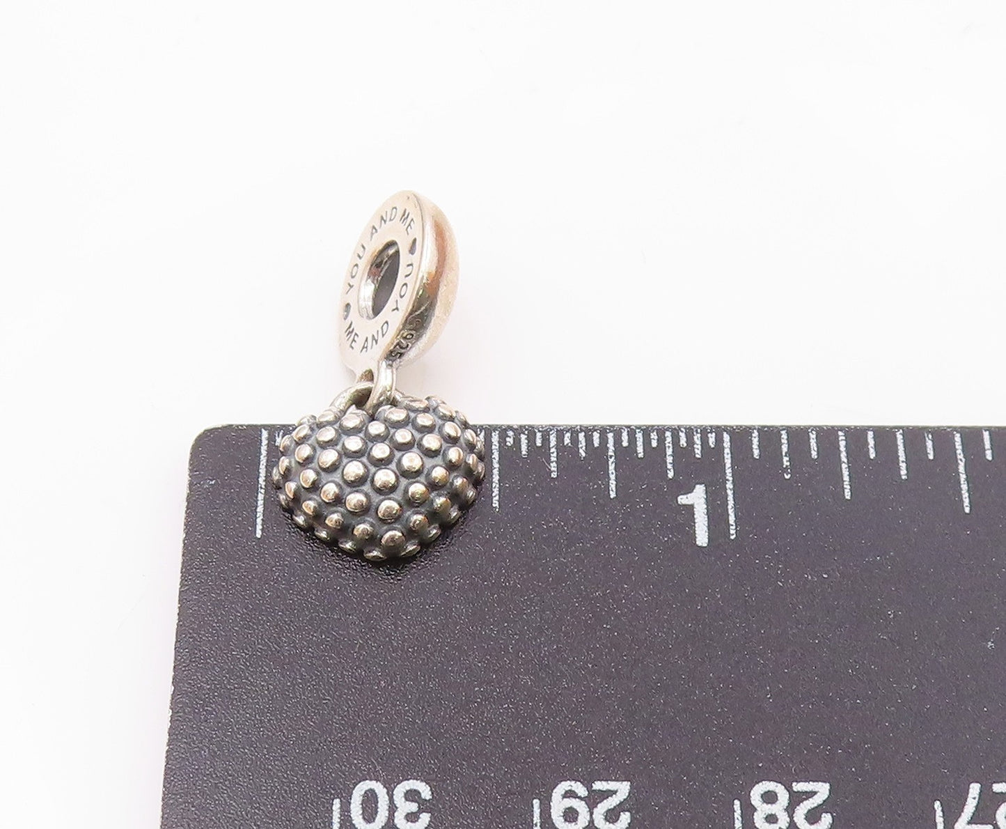 PANDORA 925 Sterling Silver  Vintage Daughter Love Heart Pendant  PT16457