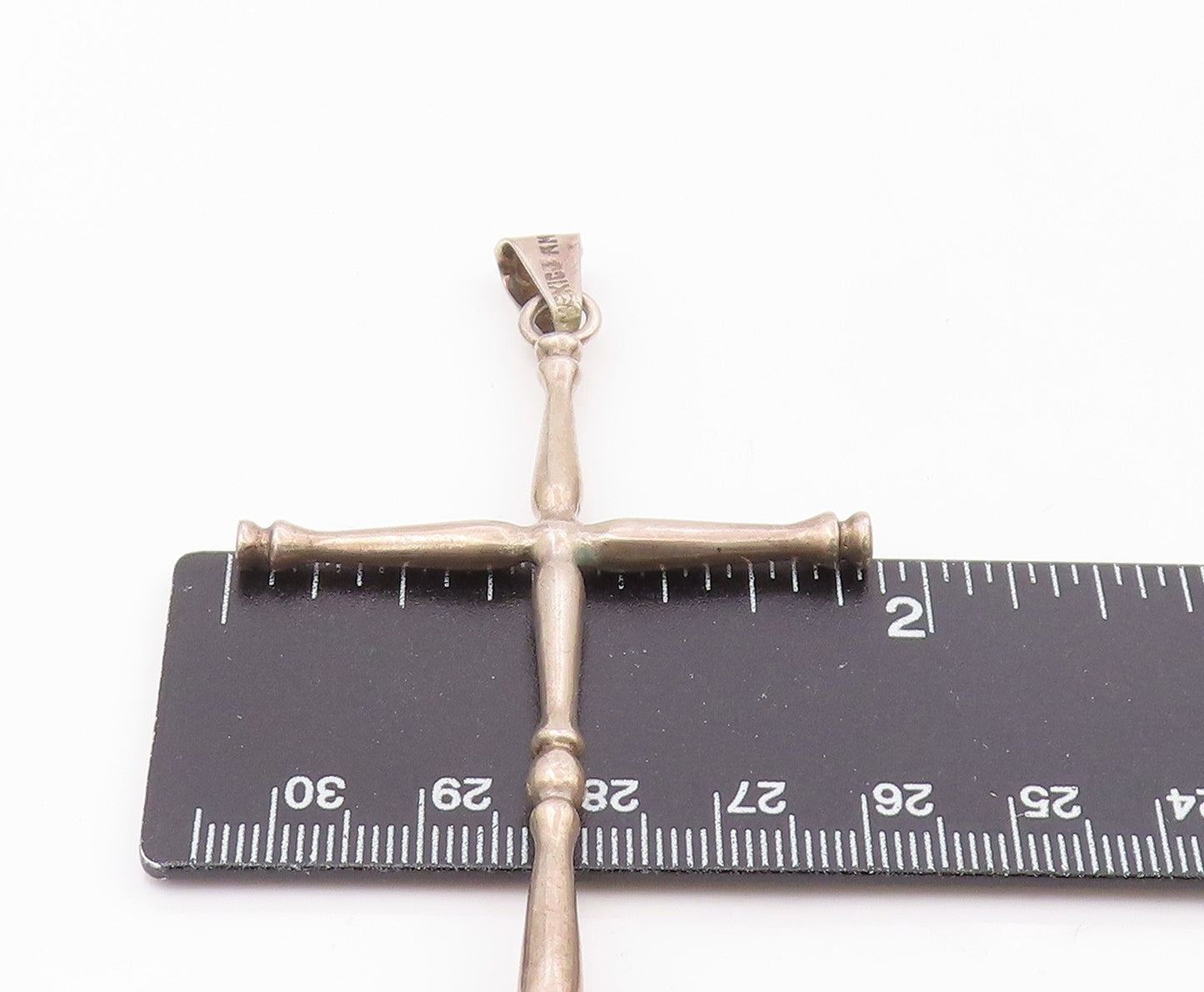 LEVINS MEXICO 925 Silver  Vintage Minimalist Religious Cross Pendant  PT21026