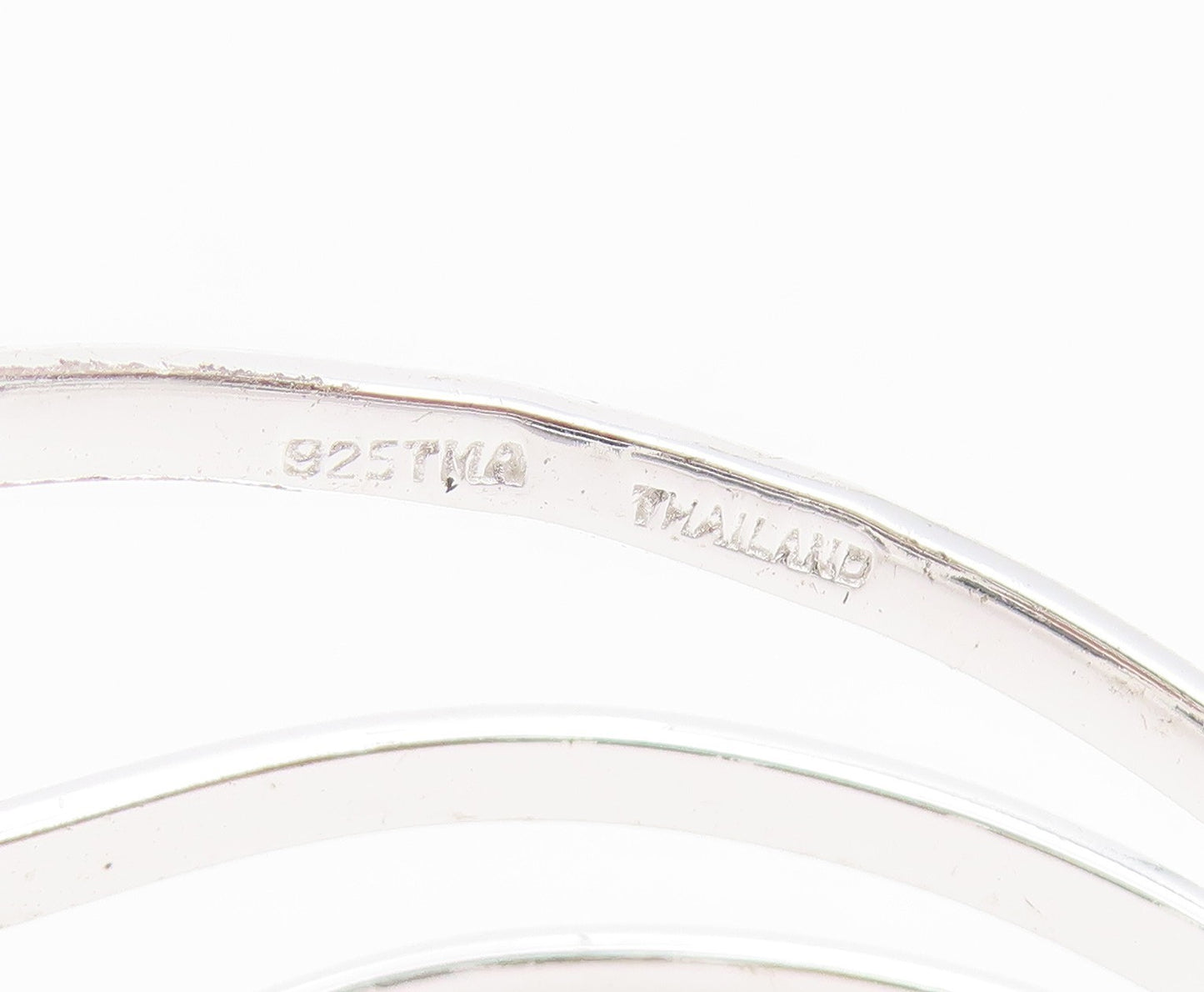 925 Sterling Silver  Shiny Polished Open Square Design Cuff Bracelet  BT7117